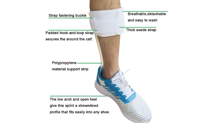 Best Shoe-Fitting Foot Drop Brace Orthomen Ankle Foot Orthosis Support - AFO Splint - Drop Foot Brace