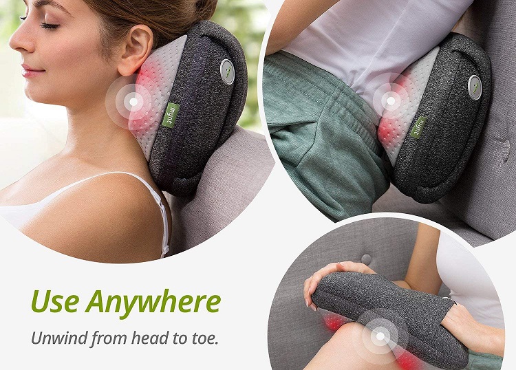 Mynt Cordless Back and Neck Massage Pillow