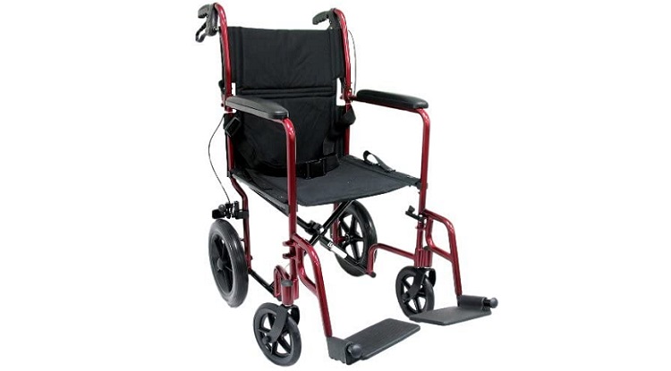 Karman 23lbs Transport Wheelchair with Companion Brakes