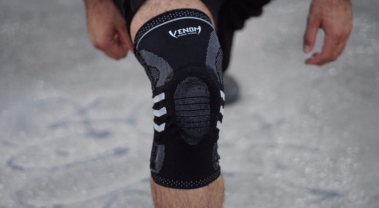 Venom Knee Sleeve Compression Brace Best Elastic Design